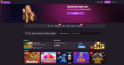 Online casino Sykaaa